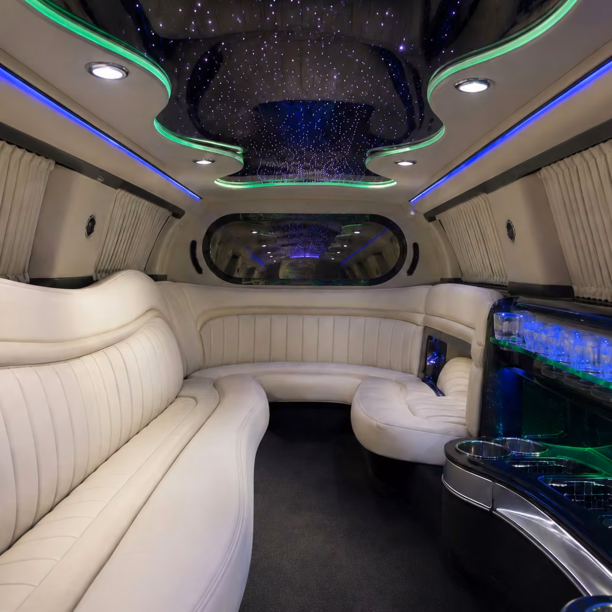 chrysler 300 limo inside