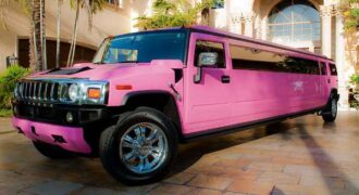 pink hummer limo Brandon